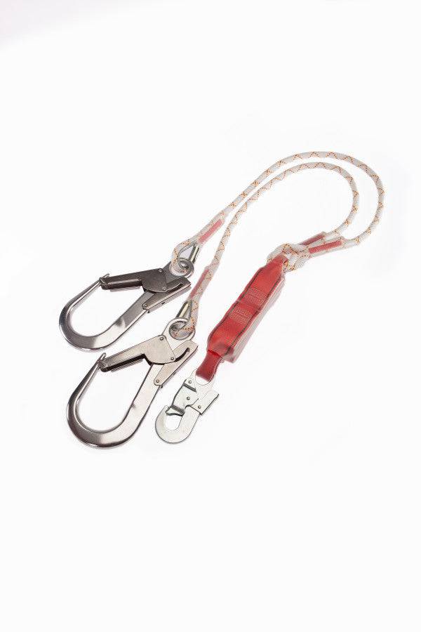 3M Protecta 1.5m Twin Leg Edge Tested Rope Shock Absorbing Lanyard AE5315REK/SE - SecureHeights