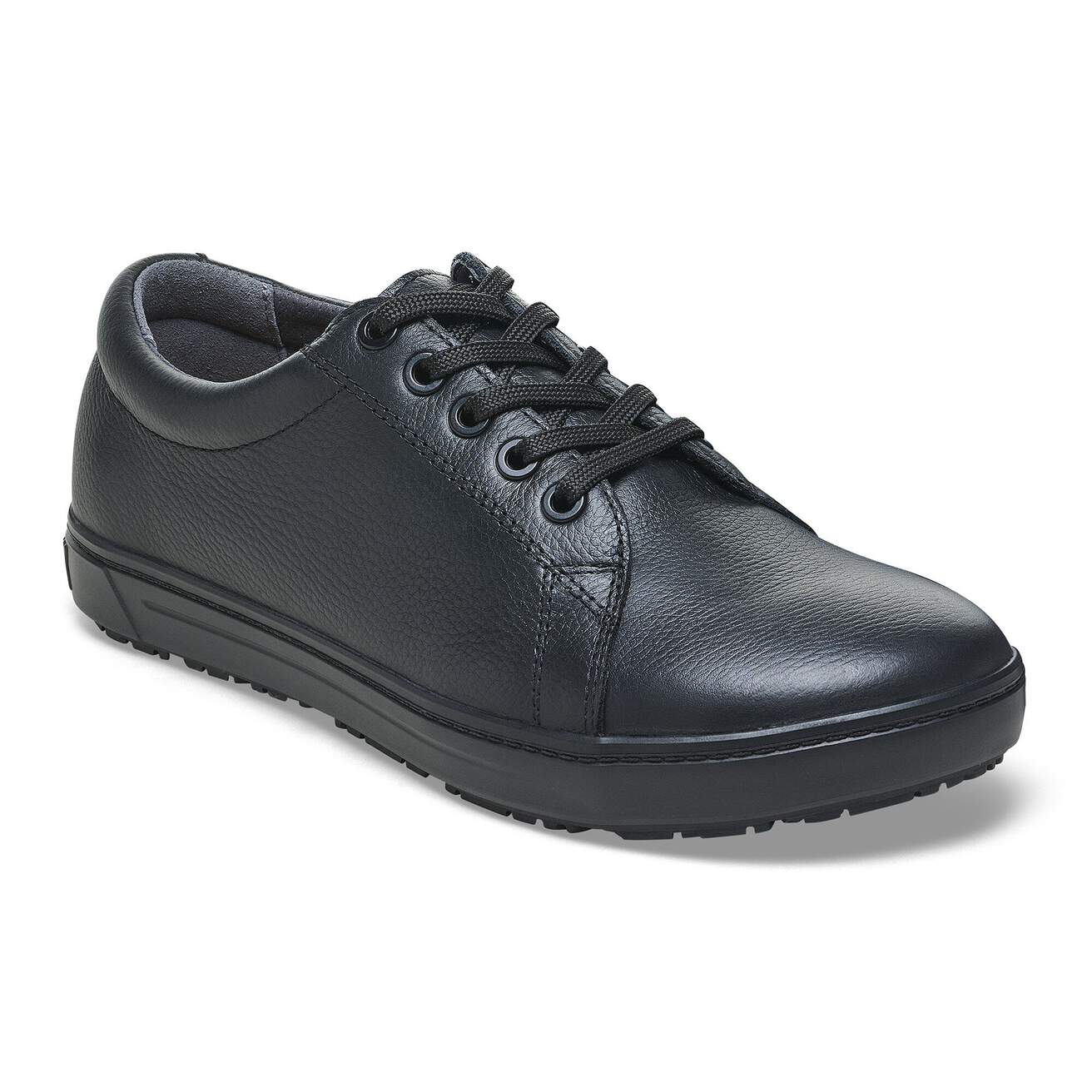 Birkenstock Professional QO 500 non metall O2 Natural Leather Work Shoes - Black - SecureHeights