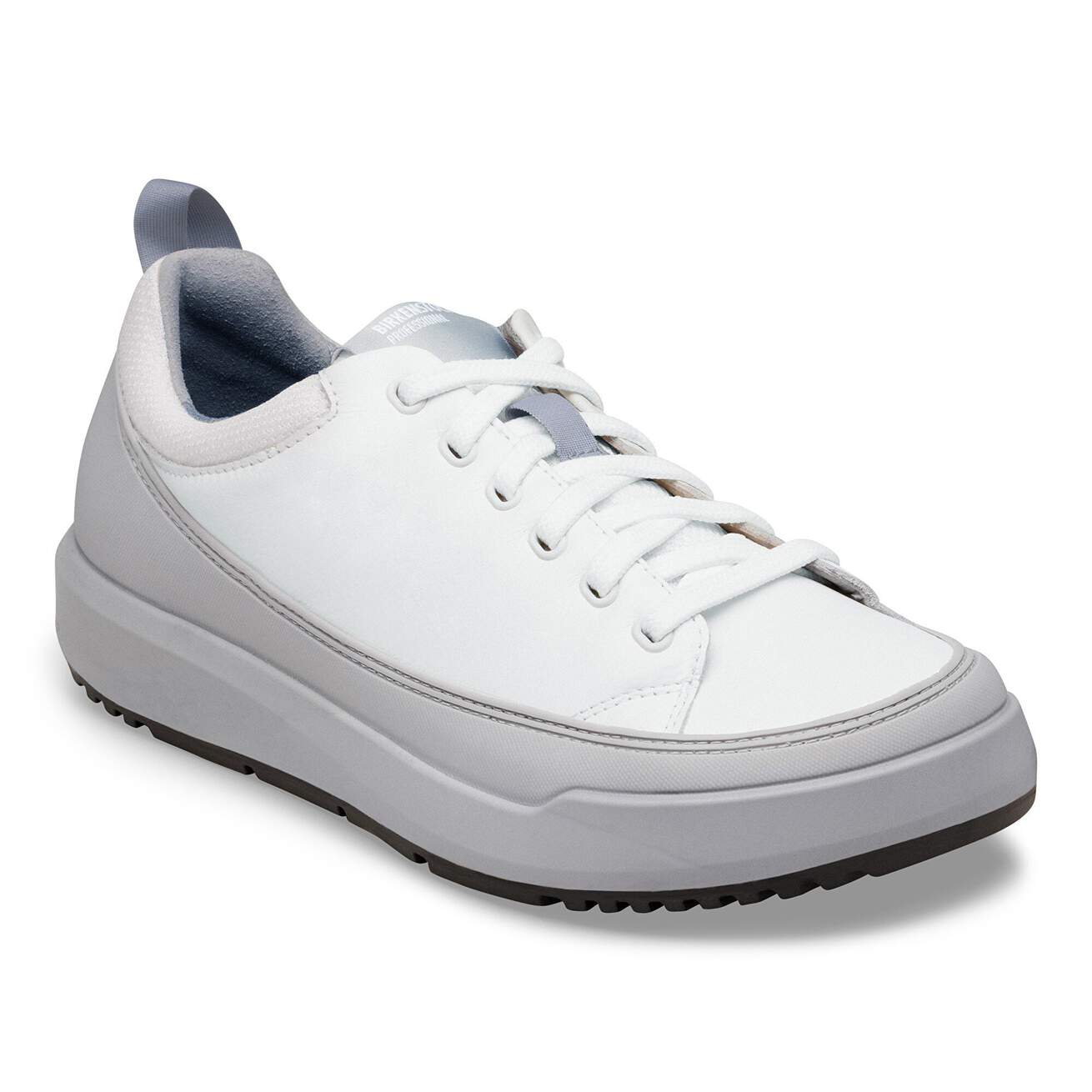 Birkenstock Professional Melbourne PRO Natural Leather Coated Work Shoes - Brilliant White - SecureHeights