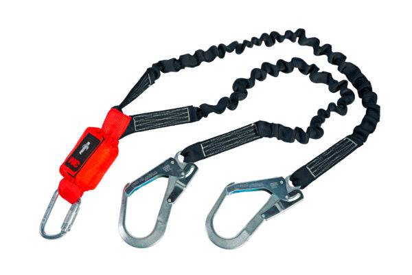 3M Protecta 140kg Capacity 1.5m Twin Leg Elastic Shock Absorbing Lanyard 1260329 - SecureHeights