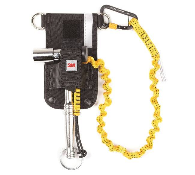 3M DBI SALA Scaffold Wrench Belt Holster with Retractor & Hook2Loop Bungee Tether 1500097 - SecureHeights