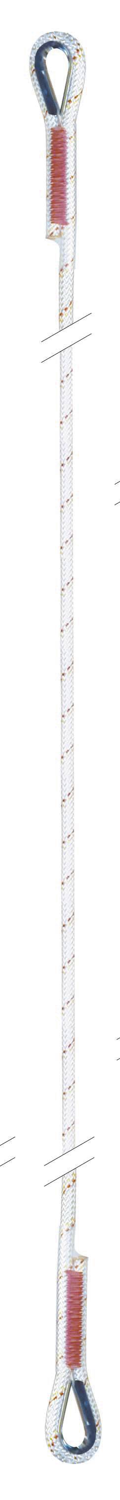 3M Protecta 1m Single Leg Rope Work Positioning Lanyard with Thimbles AL410C - SecureHeights