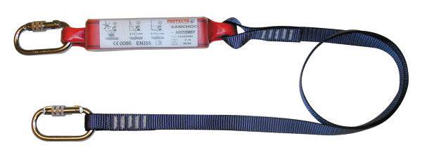 3M Protecta 2m Single Leg 25mm Webbing Shock Absorbing Lanyard with Screwgate Carabiner AE5220WAA - SecureHeights