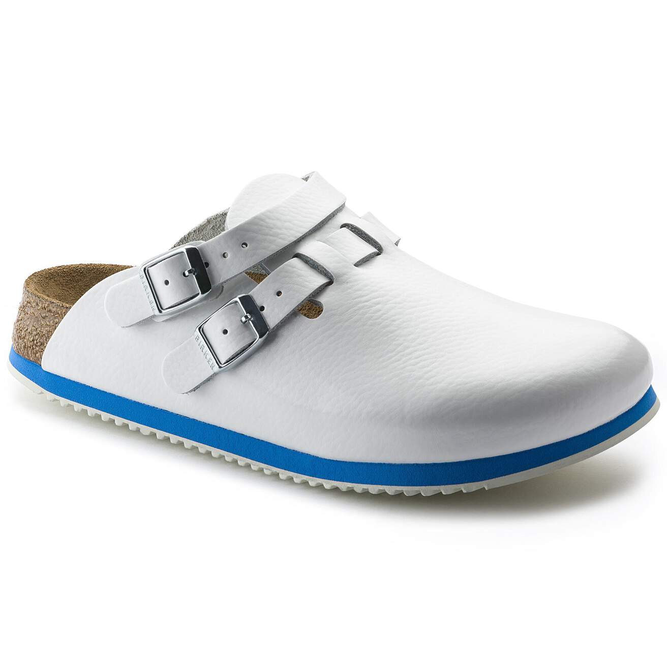 Birkenstock Professional Kay SL Soft Footbed Natural Leather Work Clogs - SecureHeights
