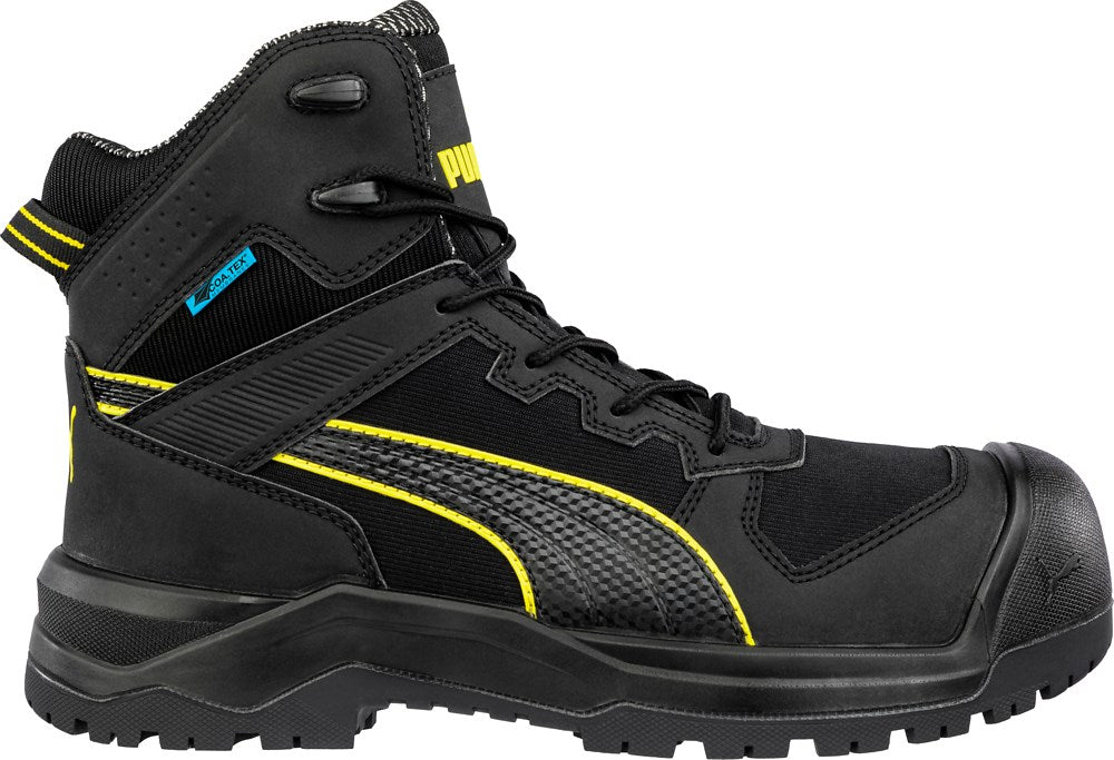 PUMA Safety HEAVY DUTY ROCK HD CTX MID S7S Synthetic Safety Boots - Black/Yellow