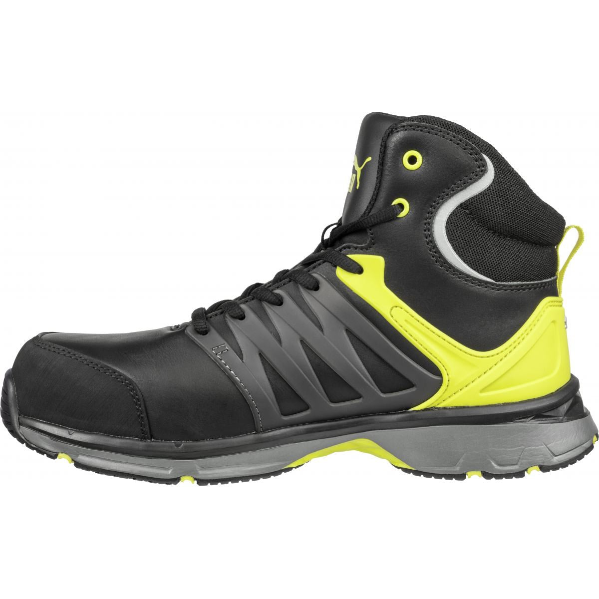 PUMA Safety MOTION PROTECT VELOCITY 2.0 MID S3 ESD Leather Safety Boots - Black/Yellow