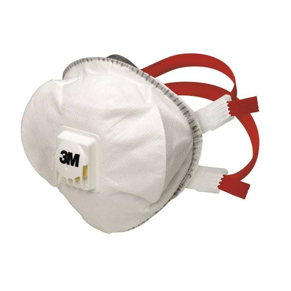 3M 8835+ FFP3 Disposable Soft Cup Shaped Half Face Mask with Valve (Pack of 5) - SecureHeights
