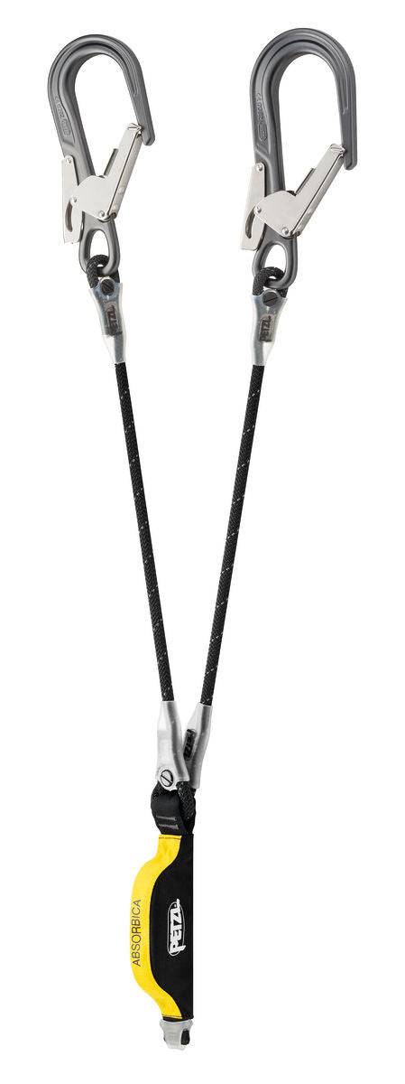 Petzl ABSORBICA-Y MGO Double Lanyard with Integrated Energy Absorber and MGO Connectors 80cm-150cm European Version - SecureHeights