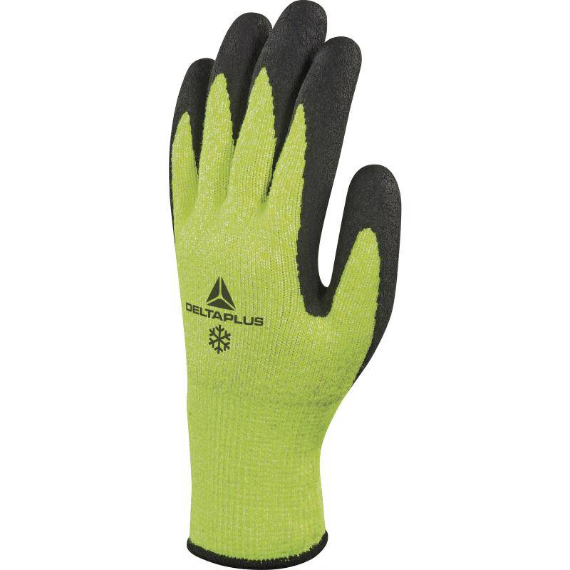 DeltaPlus APOLLON WINTER CUT VV737 Cut E Foam Latex Coated Palm 10 Gauge Polyethylene/Acrylic Knitted Thermal Gloves (3 Pairs) - SecureHeights