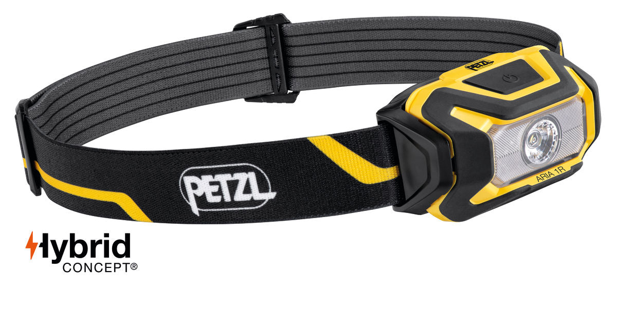 Petzl ARIA 1R 450 Lumens Rechargeable HYBRID Waterproof Headlamp E069CA00 - SecureHeights