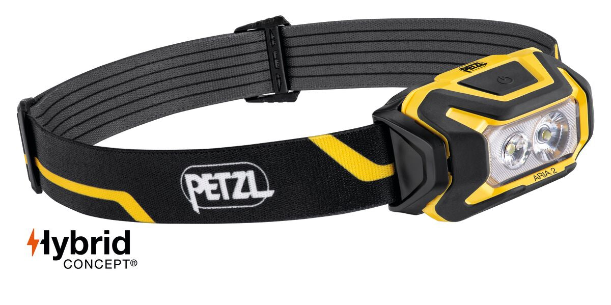 Petzl ARIA 2 450 Lumens Rechargeable Mixed Beam HYBRID Waterproof Headlamp E070AA00 - SecureHeights