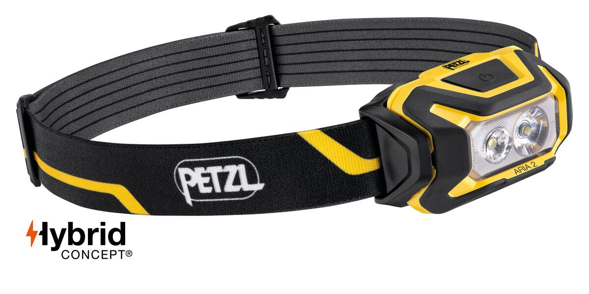 Petzl ARIA 2 450 Lumens Rechargeable Mixed Beam HYBRID Waterproof Headlamp E070AA00 - SecureHeights