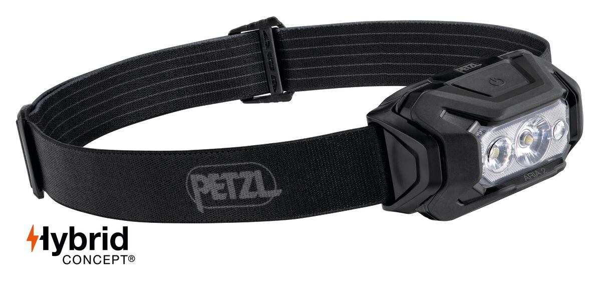 Petzl ARIA 2 RGB 450 Lumens Rechargeable Mixed Beam HYBRID Waterproof Headlamp E070BA00 - SecureHeights
