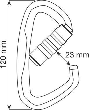 CAMP Safety ATLAS 3LOCK High Strength Triple Lock Aluminium Carabiner 137504 - SecureHeights