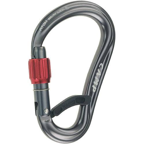 CAMP Safety ATOM BELAY LOCK D-Shape Screwgate Aluminium Carabiner 2924 - SecureHeights