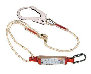 3M Protecta Adjustable 2m Single Leg Rope Shock Absorbing Lanyard AE525/1 - SecureHeights