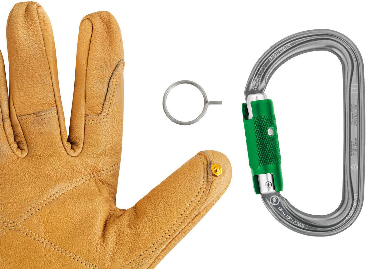 Petzl Am’D PIN LOCK Aluminium Asymmetrical Carabiner - SecureHeights