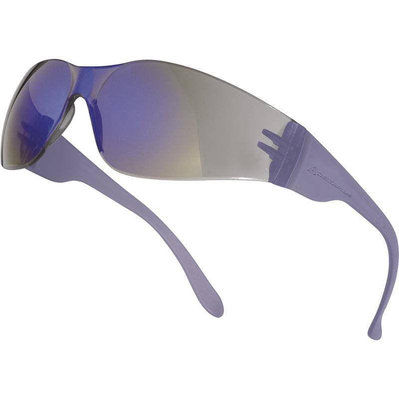 DeltaPlus BRAVA2 MIRROR Polycarbonate Monobloc Safety Glasses (Pack of 10) BRAV2FF - SecureHeights