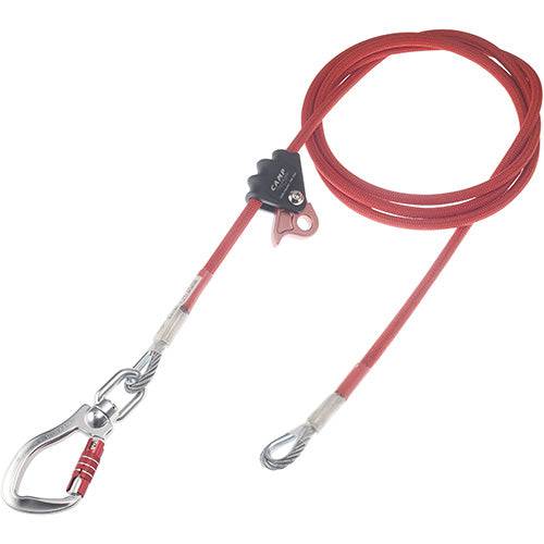 CAMP Safety CABLE ADJUSTER Work Positioning Adjustable Steel Lanyard with 23mm Aluminium Swivel Hook - SecureHeights