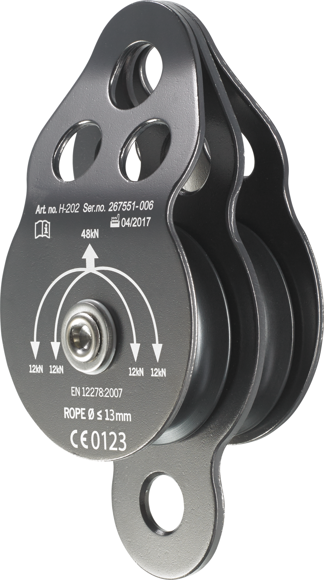 Skylotec CASTOR DOUBLE Aluminium Double Pulley H-202 - SecureHeights