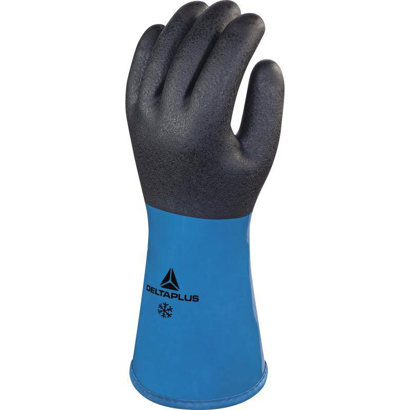 DeltaPlus CHEMSAFE PLUS WINTER VV837 PVC/Nitrile Coated Hand 30cm Safety Gloves (3 Pairs) - SecureHeights