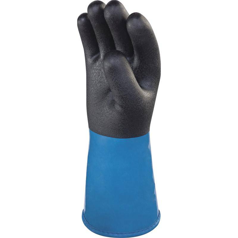 DeltaPlus CHEMSAFE PLUS WINTER VV837 PVC/Nitrile Coated Hand 30cm Safety Gloves (3 Pairs) - SecureHeights
