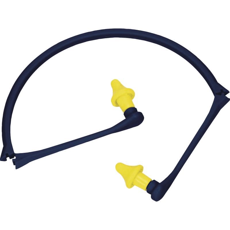 DeltaPlus CONICAP01 Banded SNR 28 dB Earplugs with Folding Head Fastener (10 Pairs) - SecureHeights