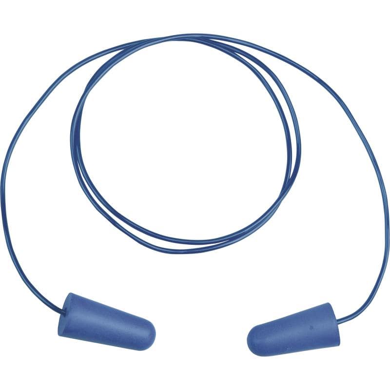 DeltaPlus CONICDE010 SNR 36 dB Detectable Polyurethane Earplugs with Cord (10 Pairs) - SecureHeights
