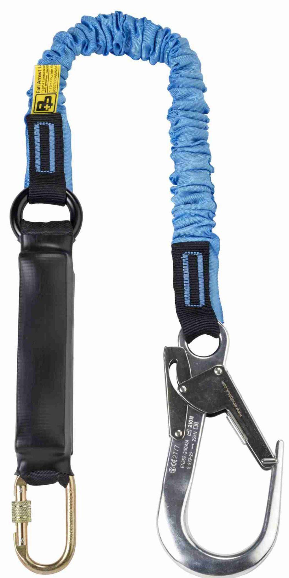 P+P Safety Chunkie 1.75m Single Leg Stretch Lanyard 90227SCA/MK2/01 - SecureHeights