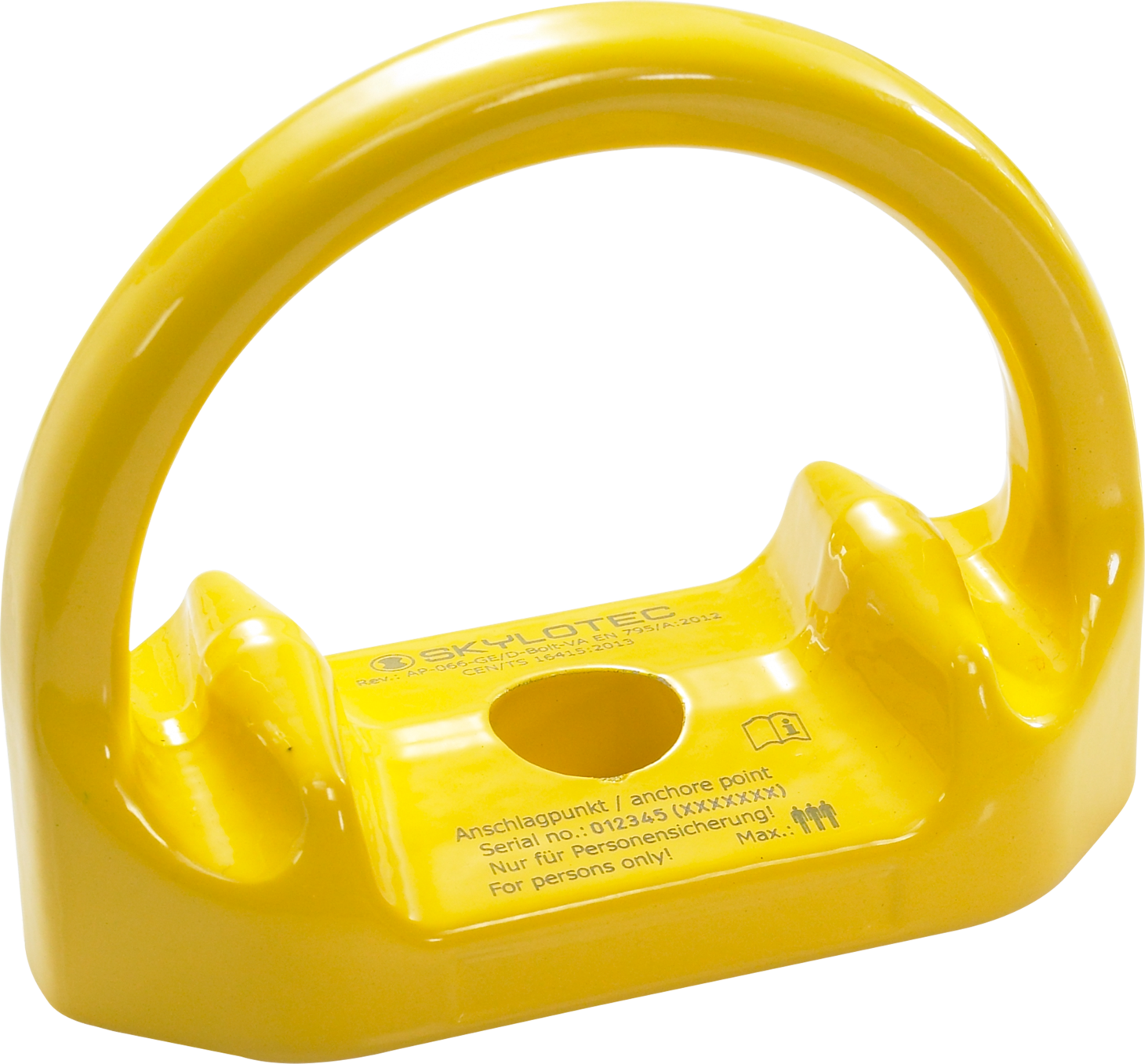 Skylotec D-BOLT STAINLESS YELLOW M20 Single Anchor Point AP-066-GE - SecureHeights