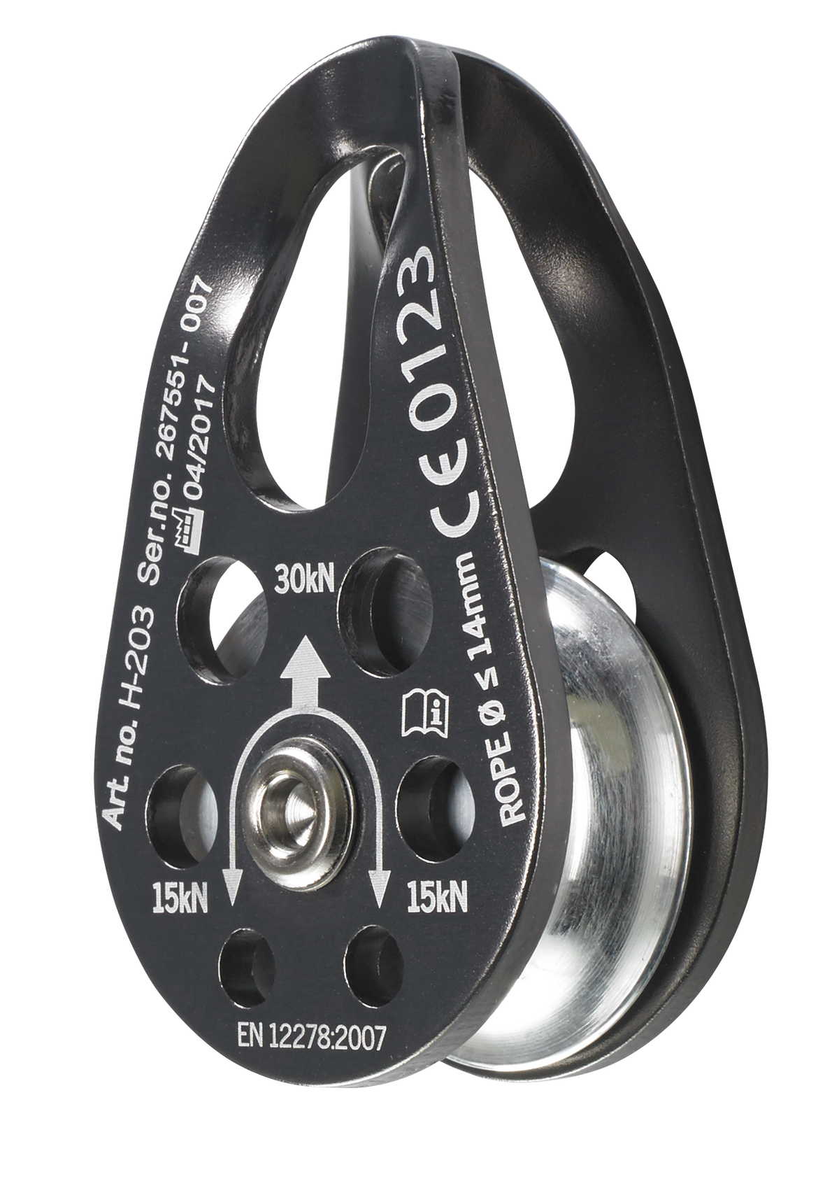 Skylotec DAREOS Large Eyelet Lightweight Pulley H-203 - SecureHeights
