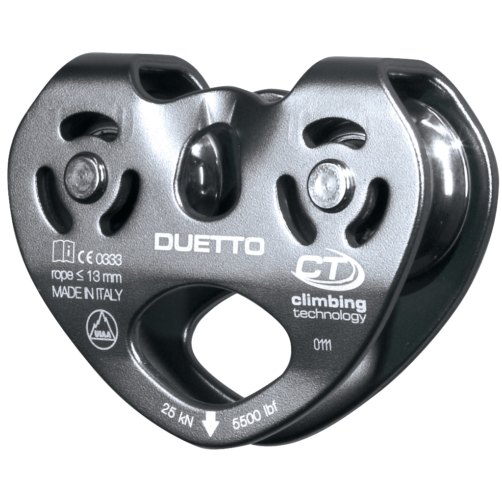 Climbing Technology DUETTO Tyrolean Traverses Twin Pulley 2P654 - SecureHeights