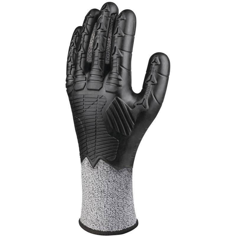 DeltaPlus EOS FLEX CUT B VV921 Moulded TPE Coated Hand 13 Gauge Knitted Safety Gloves (3 Pairs) - SecureHeights