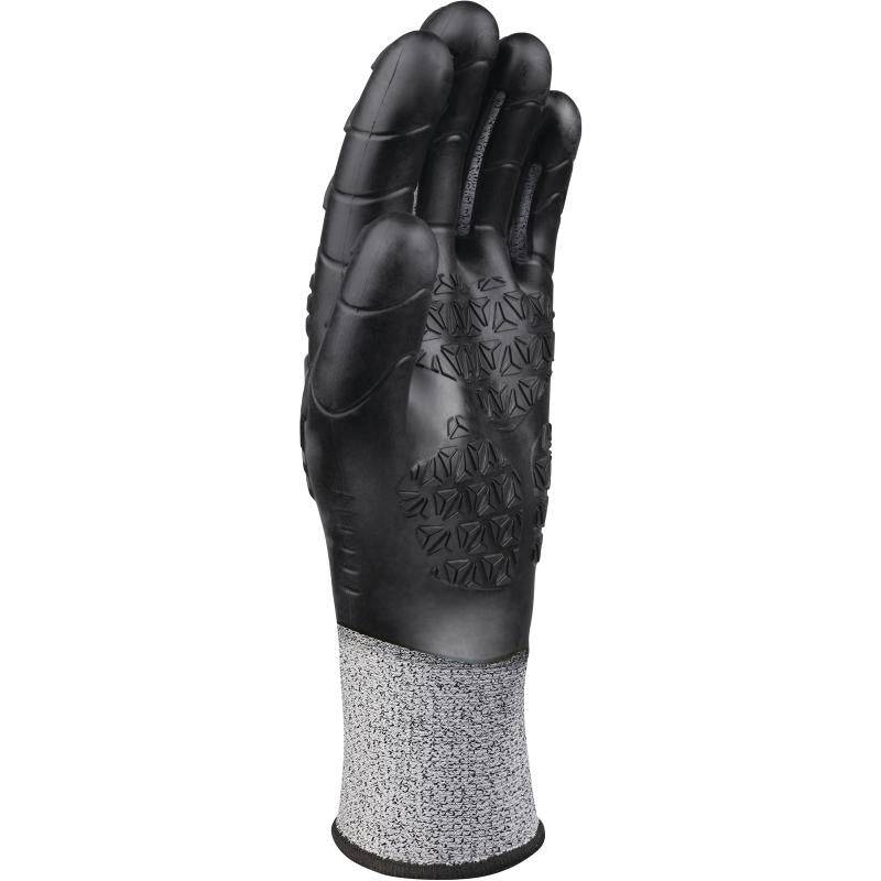 DeltaPlus EOS FLEX CUT B VV921 Moulded TPE Coated Hand 13 Gauge Knitted Safety Gloves (3 Pairs) - SecureHeights