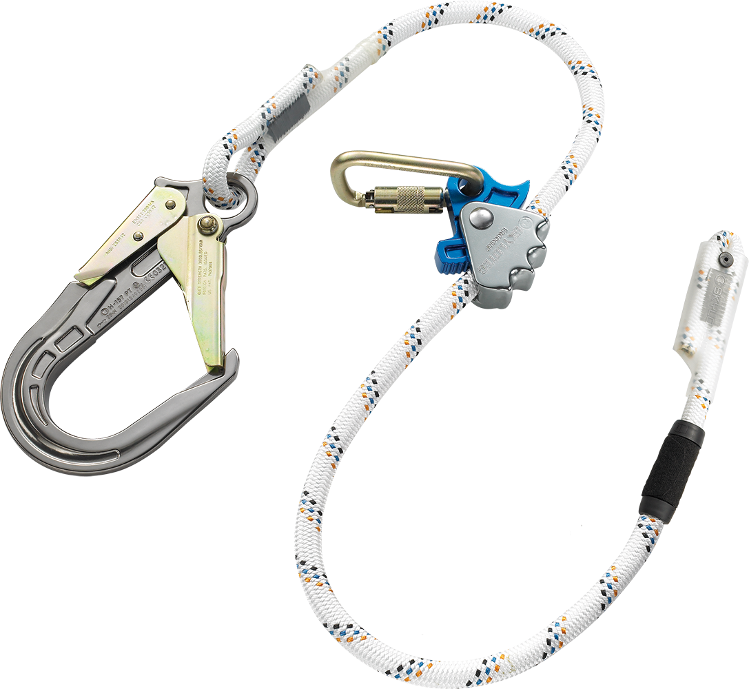 Skylotec ERGOGRIP SK16 Single Leg Work Positioning Lanyard with 64mm Scaffold Hook 1m-1.8m - SecureHeights