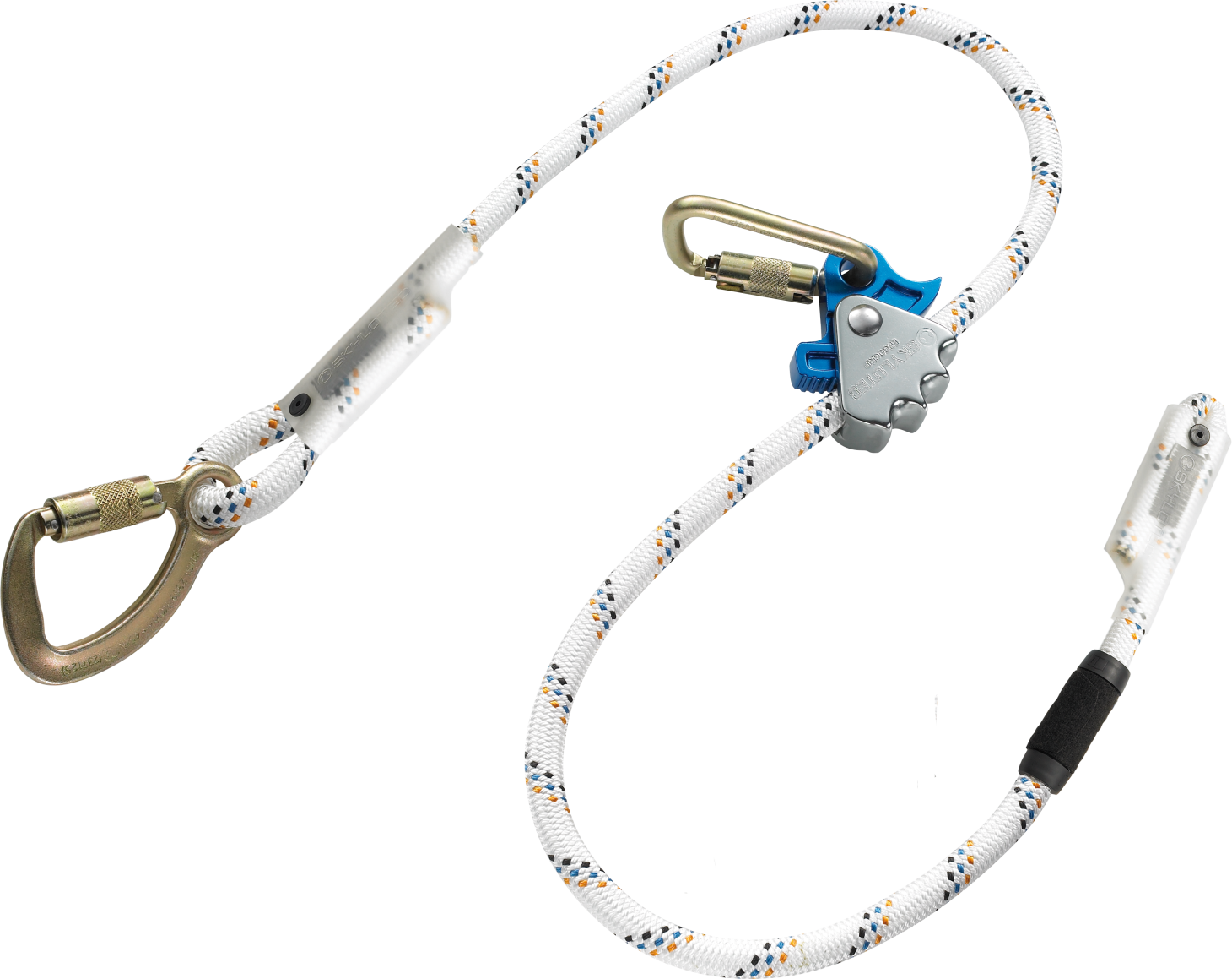 Skylotec ERGOGRIP SK16 Single Leg Work Positioning Lanyard with 22mm Carabiner 2m-10m - SecureHeights