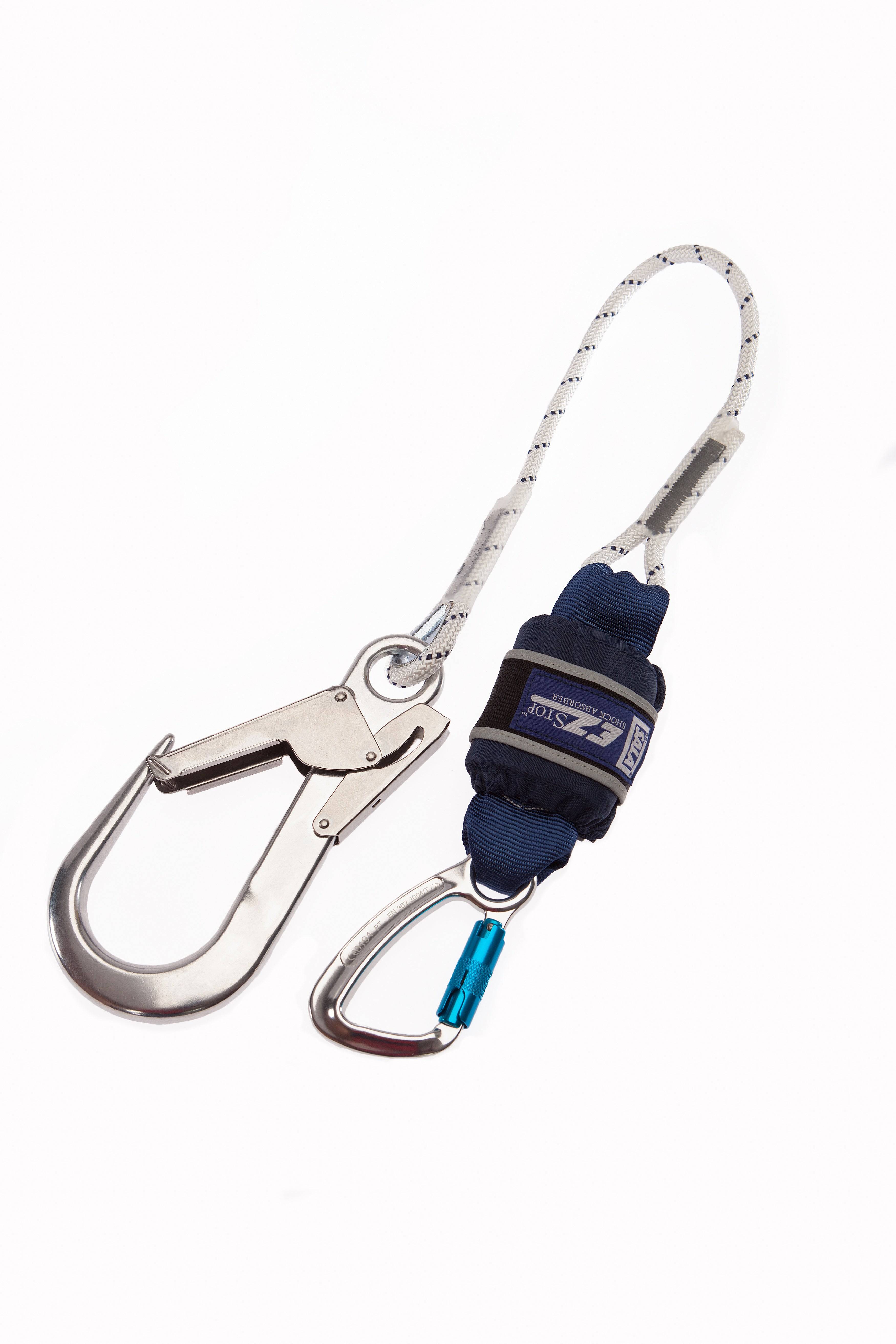 3M DBI SALA EZ-Stop 1.25m Single Leg Rope Shock Absorbing Lanyard with Aluminium Scaffold Hook 1246560 - SecureHeights