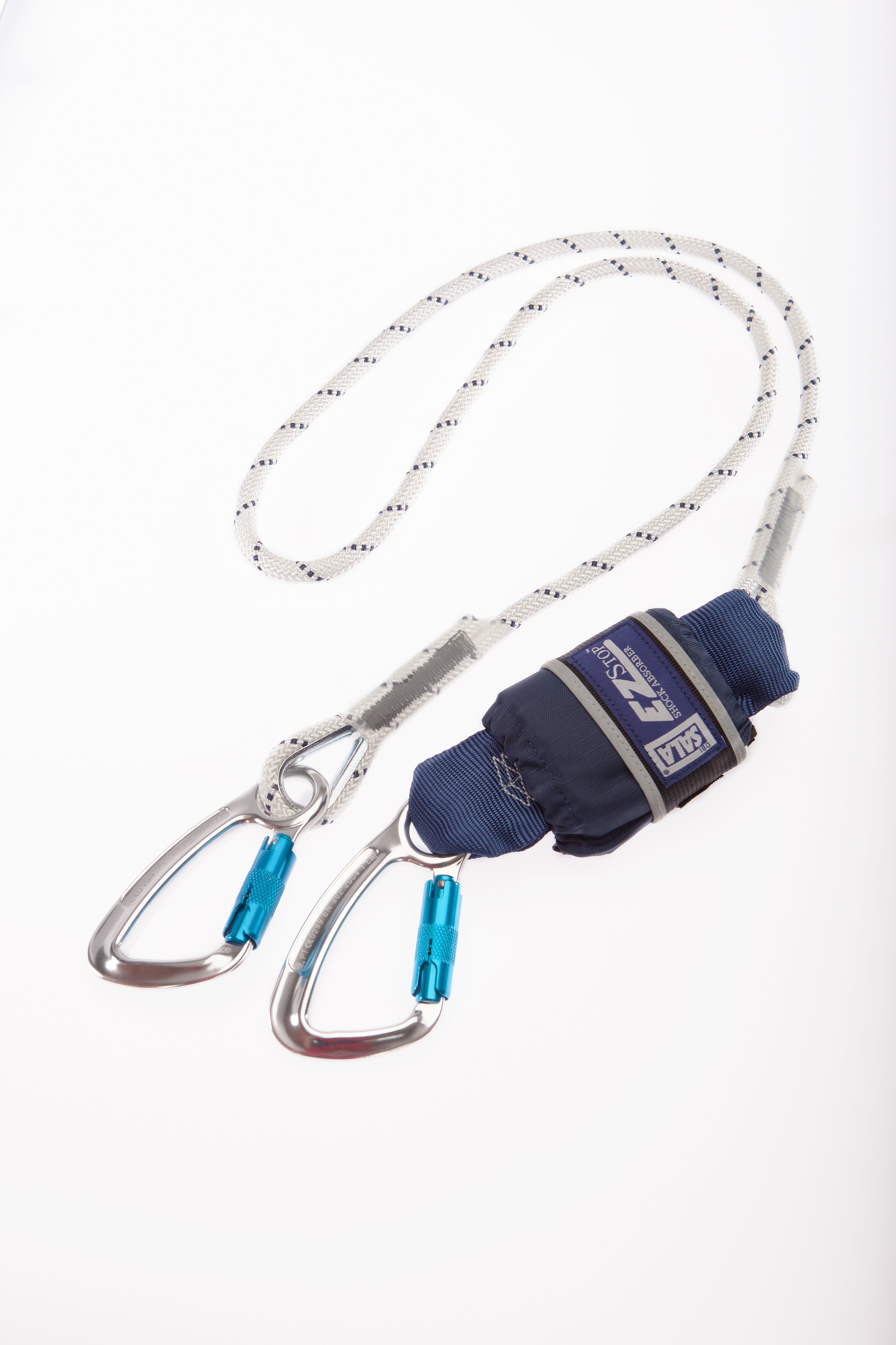 3M DBI SALA EZ-Stop 1.25m Single Leg Rope Shock Absorbing Lanyard with Aluminium Twist Lock Carabiner 1246559 - SecureHeights