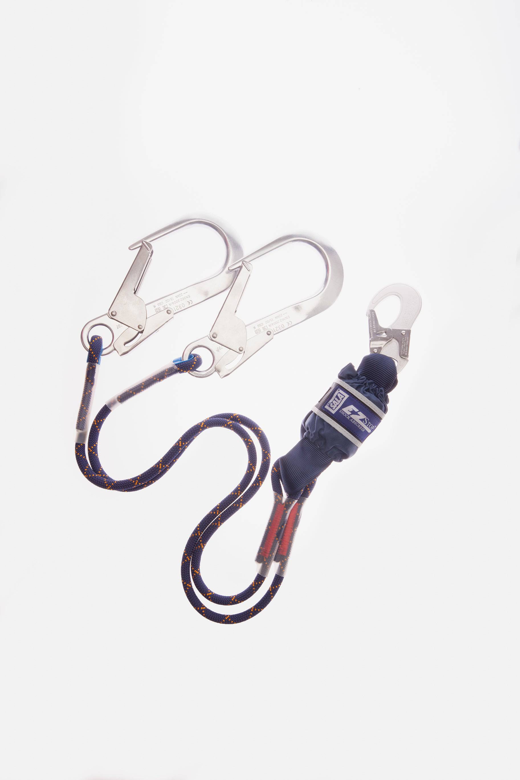 3M DBI SALA EZ-Stop 1.5m Twin Leg Edge Tested Rope Shock Absorbing Lanyard 1246547 - SecureHeights