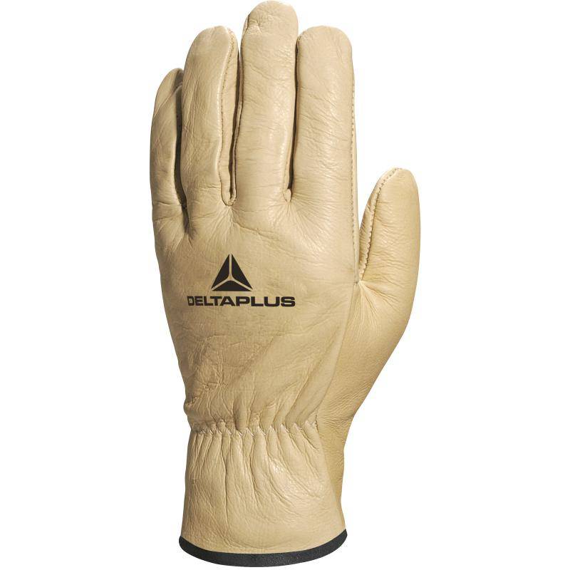 DeltaPlus FB149 Cowhide Full Grain Leather Safety Gloves (5 Pairs) - SecureHeights