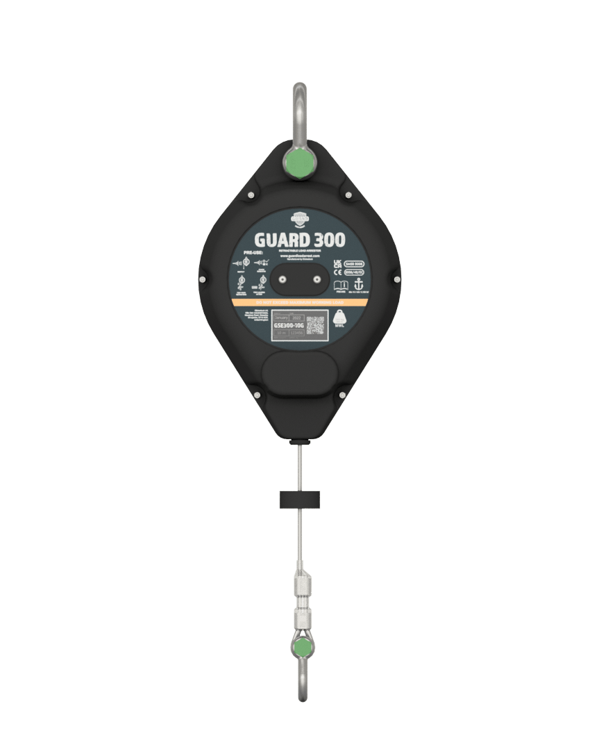 Globestock GUARD300 300kg MWL Galvanised Steel Cable Load Arrestor 10m-25m - SecureHeights
