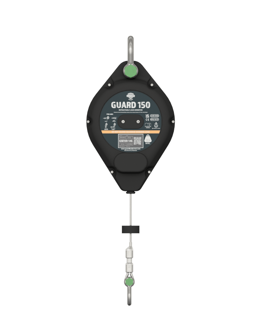 Globestock GUARD150 14m 150kg MWL Galvanised Steel Cable Load Arrestor GUARD150-14G - SecureHeights