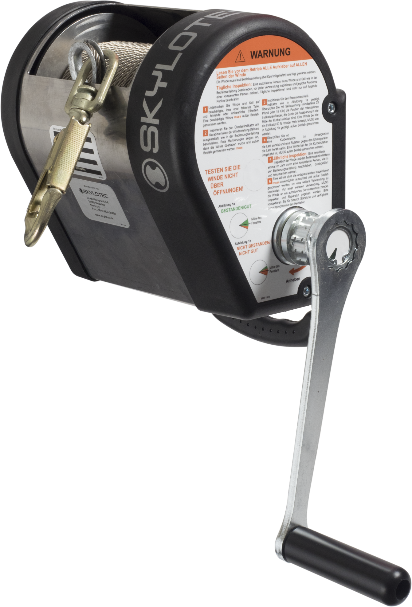 Skylotec JACKPOD WINCH 2 45m Steel Cable Winch JP-008-2 - SecureHeights