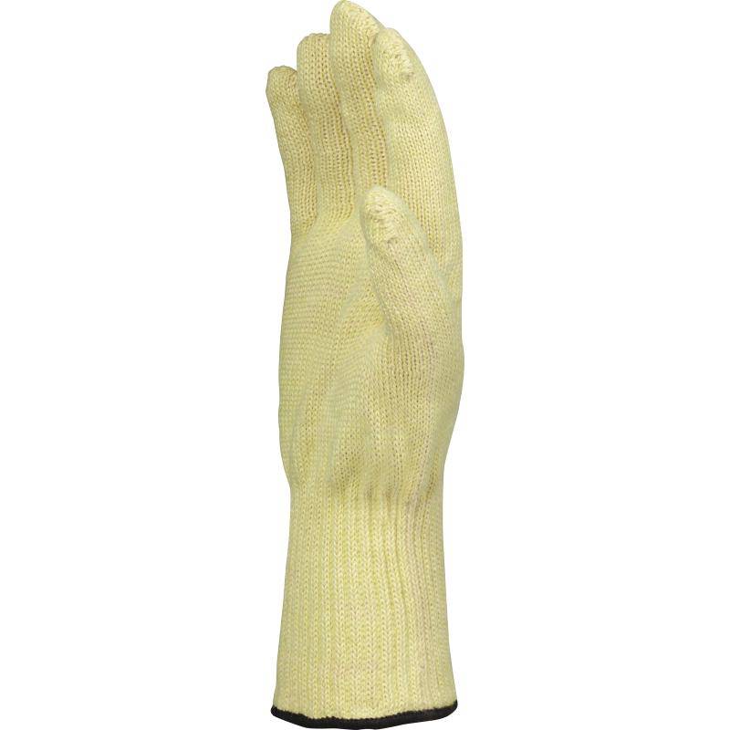 DeltaPlus KPG10 Cut D Heat Resistant Para-Aramid 10cm Wrist 7 Gauge Safety Gloves (2 Pairs) - SecureHeights