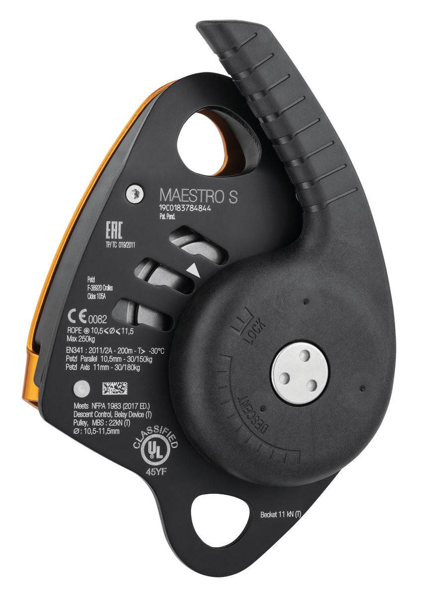Petzl MAESTRO S Integrated Progress Capture Pulley Descender D024AA00 - SecureHeights