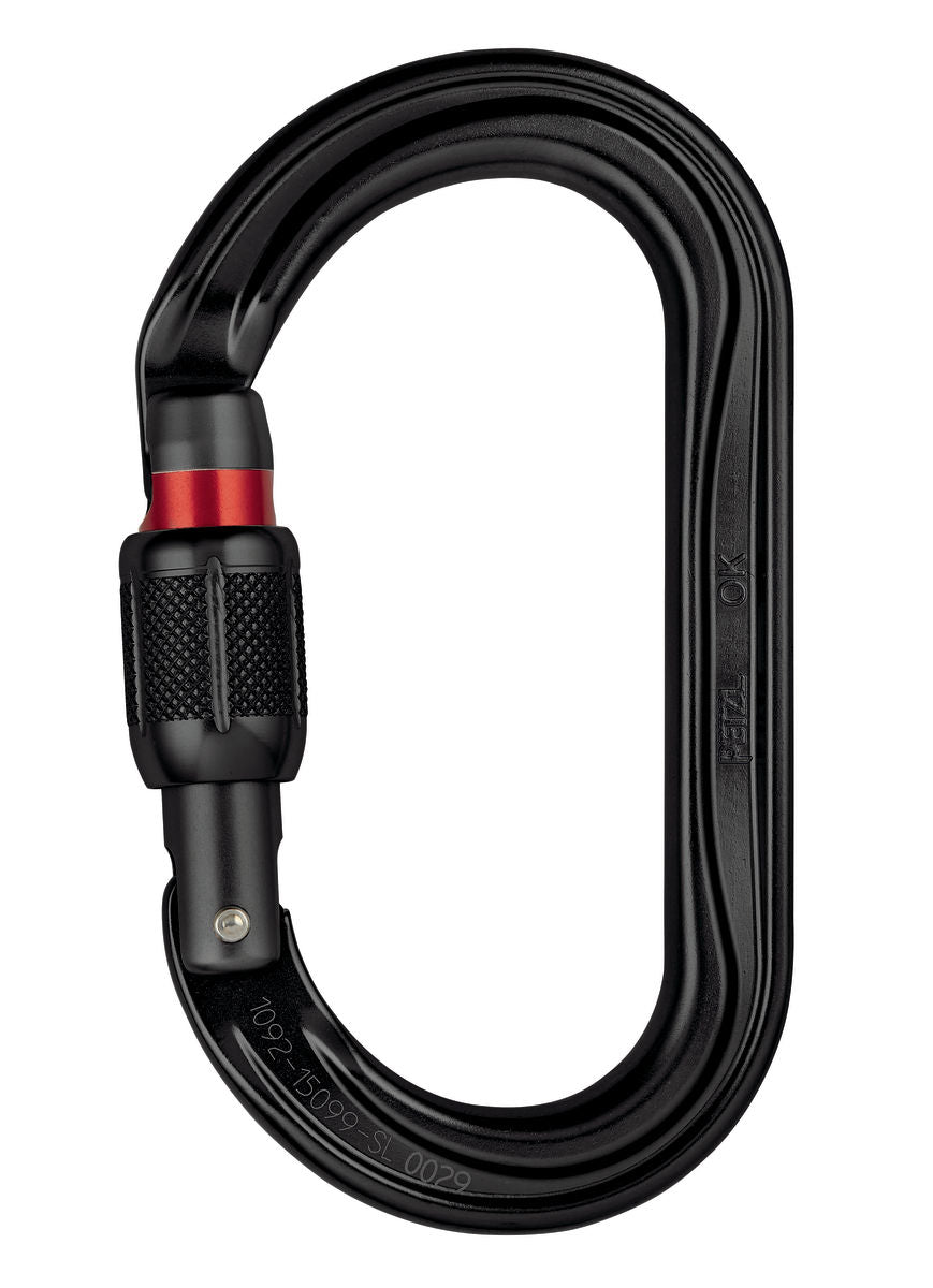 Petzl OK Lightweight Aluminium Oval Screw Lock Carabiner - SecureHeights
