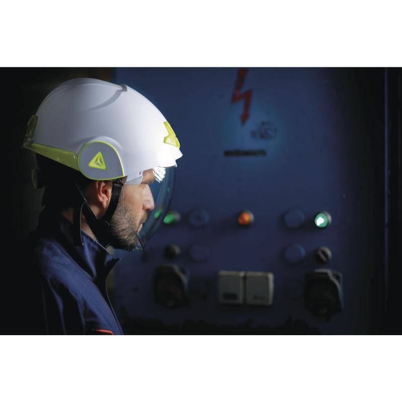 DeltaPlus ONYX Dual Shell Safety Helmet with Retractable Visor - SecureHeights