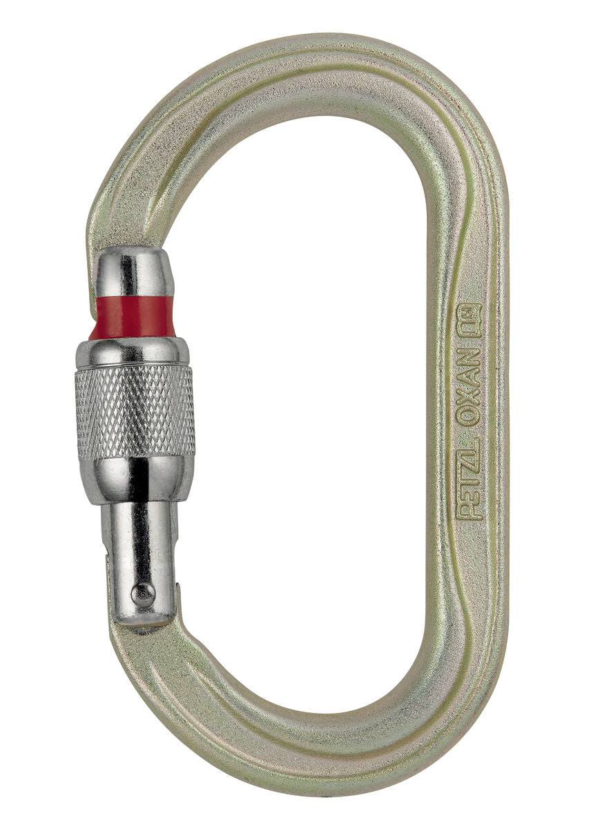 Petzl OXAN High Strength Oval Shaped Steel Screw Lock Carabiner European Version - SecureHeights