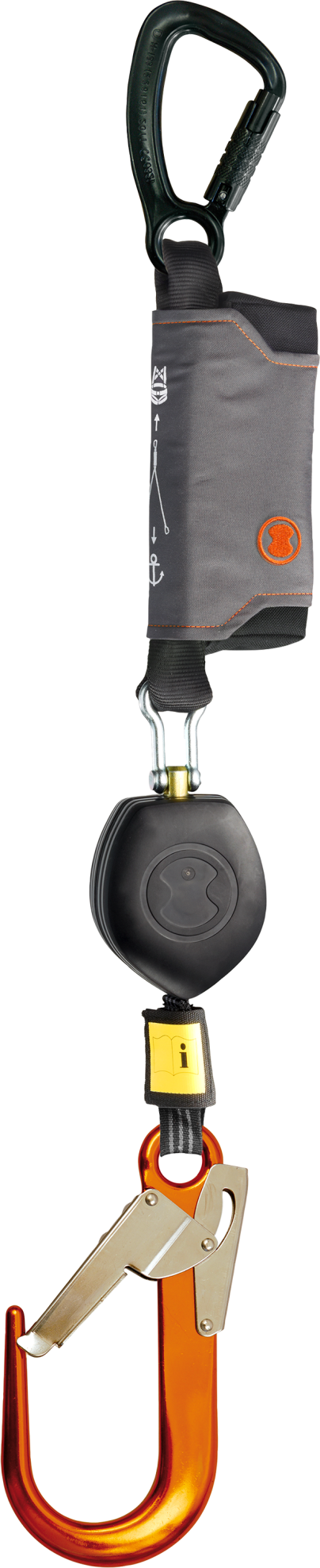 Skylotec PEANUT I 1.8m Self Retracting Lifeline with 60mm Scaffold Hook HSG-021-1,8-1 - SecureHeights