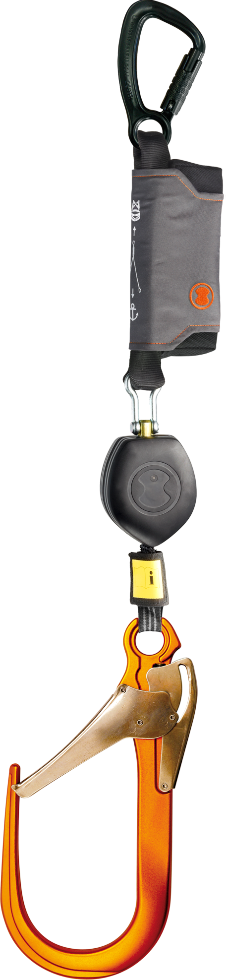 Skylotec PEANUT I 2.5m Self Retracting Lifeline with 110mm Scaffold Hook HSG-021-2,5-2 - SecureHeights